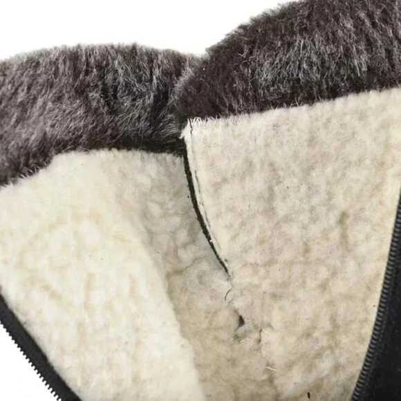 Rieker Suede Winter  Ankle Boots Lined Genuine Leather Black Size 38 - Picture 12 of 12